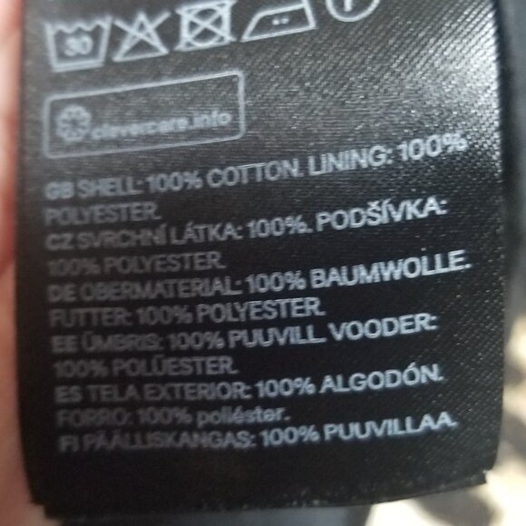 Women's Leopard Cotton Long Open Front Career Blazer Sz 8 - Picture 5 of 6